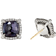 David Yurman Chatelaine Pave Bezel Stud Earrings - Silver/Amethyst/Diamonds