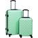 vidaXL Ensemble De Valises Rigides 2 pcs Bagages À Roulettes de Voyage Sac de Valise Trolley de Voyage Chariot de Bagages Menthe ABS