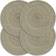 vidaXL Jute Glasunderlägg 38cm 4st