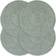 vidaXL Jute Glasunderlägg 38cm 4st