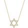 Zoe Chicco Star of David Pendant Necklace - Gold/Diamonds