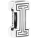 Pandora Letter I Clip Charm - Silver