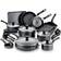 T-fal Essentials Cookware Set with lid 20 Parts