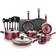 T-fal Essentials Cookware Set with lid 20 Parts