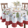 Elrene Home Fashions Santa’s Snowy Sleighride Bordsduk Multifärgad (213.4x152.4cm)
