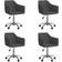 vidaXL Swivel Kitchen Chair 83cm 4pcs