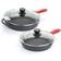 MegaChef Pre-Seasoned Cookware Set with lid 6 Parts