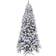 Fraser Hill Farm 6.5-ft. Pre-Lit Snow Flocked Alaskan Pine Artificial Christmas Tree 78"