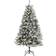 Nearly Natural Pre-lit Flocked Rock Springs Green Christmas Tree 72"