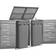 vidaXL Shed for Two Dustbins 138x77.5x115.5cm