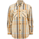 Knowledge Cotton Apparel Women's Lillian Check Overshirt - Yellow/Blue