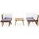 vidaXL 46678 Loungeset, 1 Bord inkl. 3 Soffor
