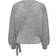 Only Mia Wrap Knitted Cardigan - Grey/Light Grey Melange