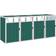 vidaXL Shed for Four Dustbins 286x81x121cm (Byggnadsarea )