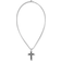 Esquire Accent Cross Pendant Necklace - Silver/Black/Diamond