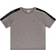 Lacoste Boy's Crew Neck Lettered Bands T-shirt - Grey Chine/Black