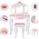 Nromant Kids Vanity Table and Chair Set