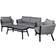 Venture Design Virya Loungesæt, 1 borde inkl. 2 stole & 1 sofaer