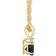 Macy's Pendant Necklace - Gold/Sapphire/Diamond