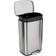 Amazon Basics Smudge Resistant Rectangular Trash Can with Soft-Close Foot Pedal 50L