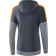 Erima Womens Squad Hoody - Slate Grey/Monument Grey/New Orange