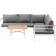Venture Design Mexico Loungesæt, 1 borde inkl. 3 sofaer