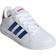 Adidas Kid's Grand Court Lifestyle Tennis - Cloud White/Royal Blue/Vivid Red