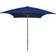 vidaXL Parasol Met Houten Paal 200x300 cm Crèmewit 200cm