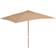 vidaXL Parasol Met Houten Paal 200x300 cm Crèmewit 200cm