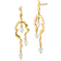 Sistie X Lärke Bentsen Long Earrings - Gold/Pearls