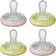 Tommee Tippee Breast-Like Pacifier Night, Glow in the Dark 0-6m 4-pack