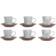 Dkd Home Decor - Taza de café 9cl 6pcs