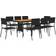 vidaXL 3120107 Matgrupp, 1 Bord inkl. 8 Stolar