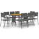 vidaXL 3120107 Matgrupp, 1 Bord inkl. 8 Stolar