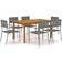 vidaXL 3067830 Ensemble repas de patio, 1 Table incluse 6 Chaises