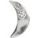 Stine A Petit Bella Moon Earring - Silver/Transparent