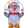 Star Trading Crystalo Penguin Weihnachtsleuchte 30cm