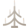 Star Trading Pagod Candle Bridge 40cm
