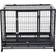 Pawhut Metal Kennel Cage With Wheels And Crate Tray 76x87cm