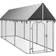 vidaXL Outdoor Dog Kennel with Roof 157.5"x39.4"x59.1"