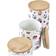 Dkd Home Decor Nature Recipiente de Cocina 3pcs