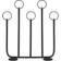 Globen Lighting Candelabro Adviento Natale 5 Blanco Puente de Velas 46cm