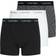 Calvin Klein Cotton Stretch Low Rise Trunks 3-pack - Black/White Stripe