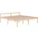 vidaXL Solid Pine 70.5cm Sengeramme 200x200cm