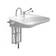 Gustavsberg Value Hanger for hand basin with gas