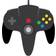 Teknogame Wired N64 Controller Black