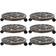 vidaXL Plant Trolleys 6pcs Krukkeunderlag