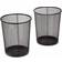 Seville Classics 6 Gal. Round Mesh Wastebasket Recycling Bin 2pcs