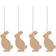Cooee Design Hanging Hare Nougat Påskdekoration 6cm 4st