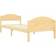 vidaXL Solid Pine 73.5cm Bettrahmen
